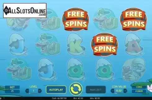 Free spins. Scruffy Duck from NetEnt