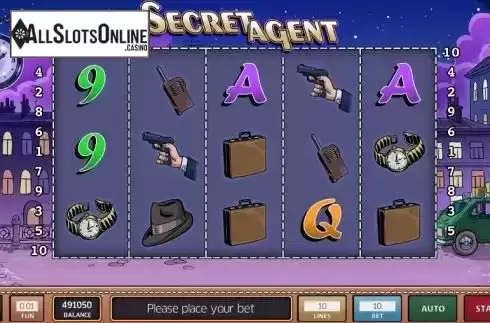 Reels screen. Secret Agent (Concept Gaming) from Concept Gaming