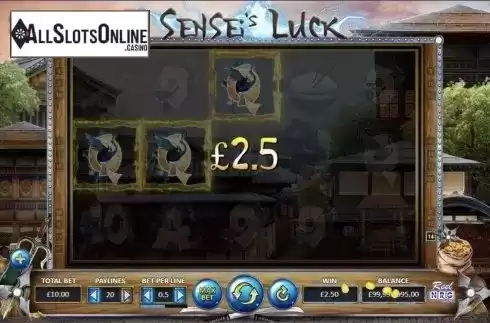 Win screen. Sensei's Luck from ReelNRG