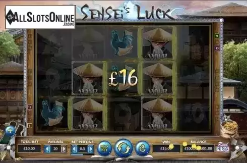 Wild win screen 3. Sensei's Luck from ReelNRG
