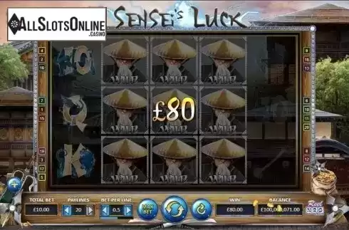 Wild win screen 4. Sensei's Luck from ReelNRG