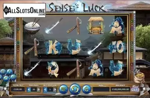 Reels screen. Sensei's Luck from ReelNRG