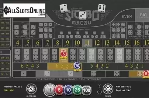 Game Screen 4. Sic Bo Macau from BGAMING