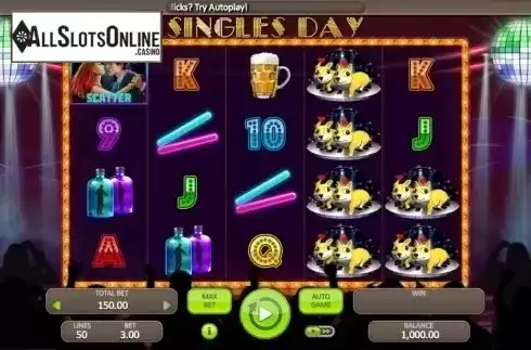 Game Workflow screen. Singles Day (Booongo) from Booongo