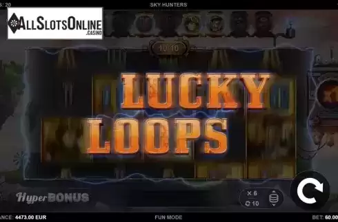 Lucky Loops Feature. Sky Hunters from Kalamba Games