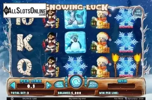 Main game. Snowing Luck from Spinomenal