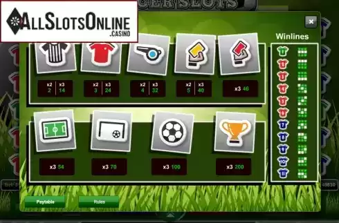 Screen2. Soccer Slots from 1X2gaming