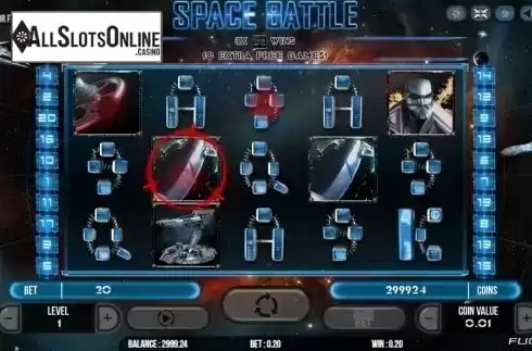 Random screen. Space Battle from Fugaso
