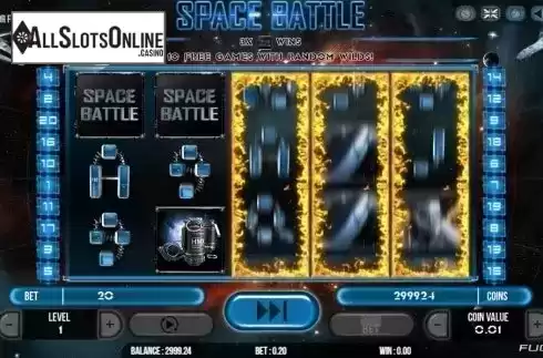 Scatter screen. Space Battle from Fugaso
