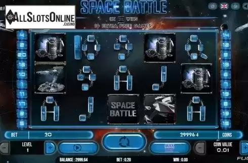 Reel screen. Space Battle from Fugaso