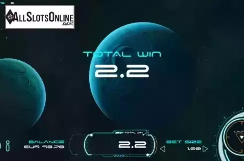 Win screen 1. Space Bounty from Cubeia
