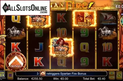 Win Screen 2. Spartan Fire from Lightning Box