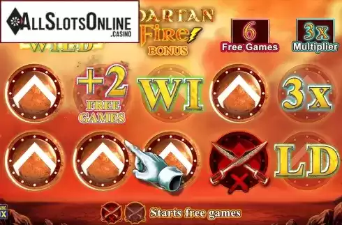 Free Spins . Spartan Fire from Lightning Box