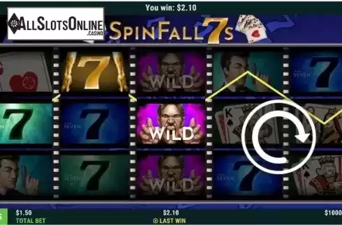 Win screen 2. Spin Fall 7s from Slot Factory