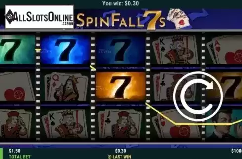 Win screen 3. Spin Fall 7s from Slot Factory