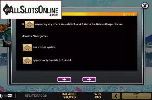Bonus 1. Split Dragon from High 5 Games