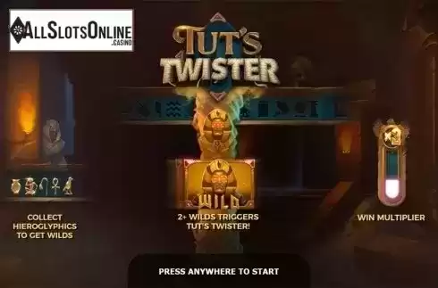 Intro screen. Tut's Twister from Yggdrasil