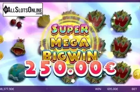Super Mega Big Win screen. Twinkle Star from Ganapati