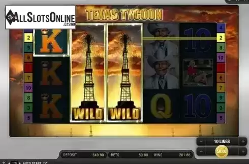 Screen 3. Texas Tycoon from Bally Wulff