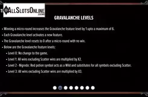 Gravalanche level screen