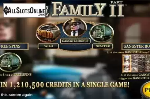 Start Screen. The Family 2 from Nucleus Gaming