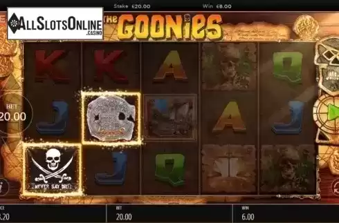 Win Screen. The Goonies from Blueprint