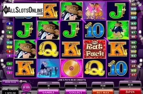 7. The Rat Pack from Microgaming