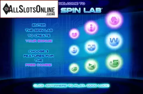 Game features. The Spin Lab from NextGen