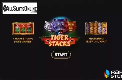 Start Screen. Tiger Stacks from Rarestone Gaming