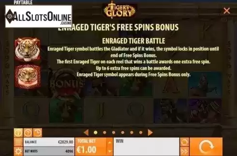Wilds. Tiger's Glory from Quickspin