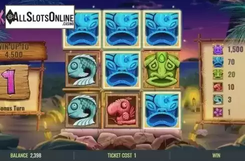 Game Screen 3. Tiki-Tac-Toe from IGT