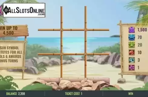 Game Screen 1. Tiki-Tac-Toe from IGT