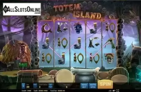 Win screen. Totem Island from Evoplay Entertainment