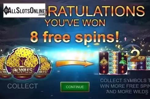 Free spins intro screen. Tree of Gold from Kalamba Games