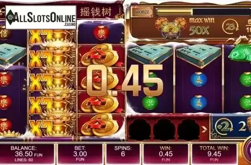 Free spins screen. Tree of Gold from Kalamba Games