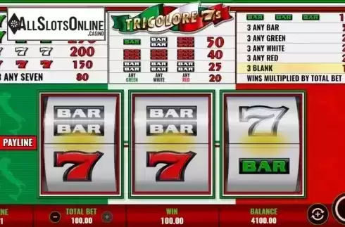 Win Screen 2. Tricolore 7s from IGT