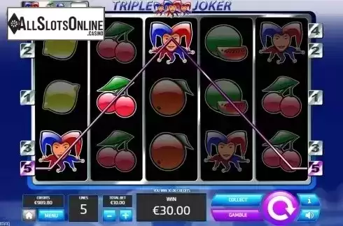 Wild Win screen. Triple Joker (Tom Horn Gaming) from Tom Horn Gaming