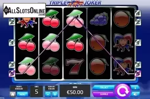 Win screen. Triple Joker (Tom Horn Gaming) from Tom Horn Gaming