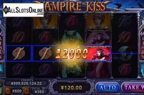 Win Screen. Vampire Kiss (CQ9Gaming) from CQ9Gaming