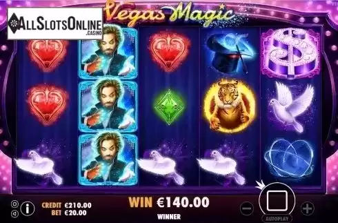 Win Screen 3. Vegas Magic from Pragmatic Play