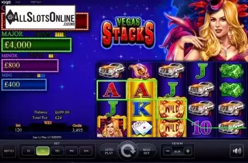 Wild screen 3. Vegas Stacks from AGS