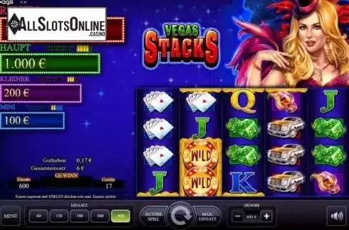 Reel Screen. Vegas Stacks from AGS