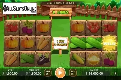Win Screen 1. Veggies Plot from KA Gaming