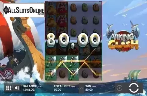 Win screen 3. Viking Clash from Push Gaming