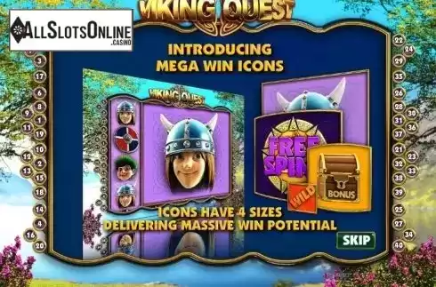 Game features. Viking Quest from Big Time Gaming