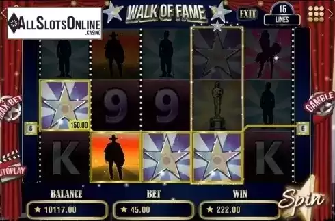 Screen5. Walk of Fame from Booming Games