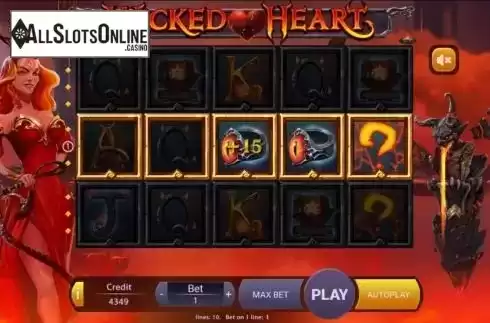 Win screen 3. Wicked Heart from Mancala Gaming