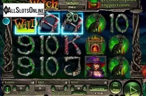 Win screen. Wicked Witch from Habanero