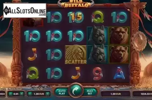 Win screen 2. Wild Buffalo from NetGame