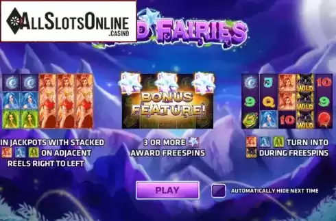 Start Screen. Wild Fairies from EAgaming
